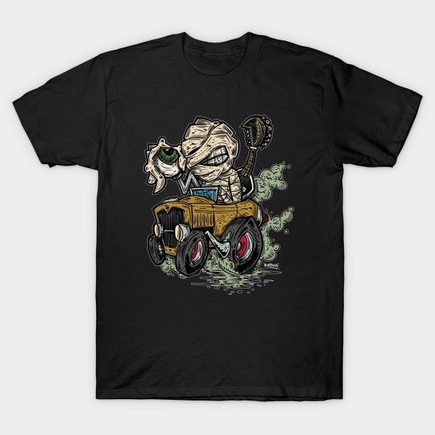 "Mummy's Rusty Roadster" T-Shirt by PheckArt